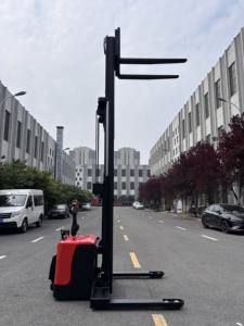 Apilador eléctrico de alta resistencia HELI 3T, <span class=keywords><strong>3000kg</strong></span>, elevador de palés de pierna a horcajadas, 1, 6 m3.5m, altura de elevación, soporte en apilador de palés para almacén - Product Image 5