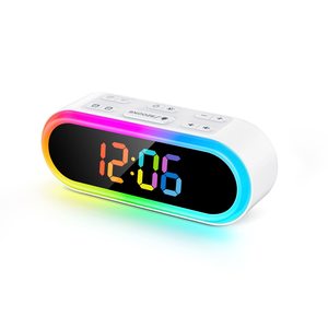RGB-Nachtlicht uhr, Doppel alarm, Wochentag/<span class=keywords><strong>wochen</strong></span> ende, dimmbar, 7 Weck geräusche - Product Image 1
