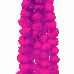 Guirnalda Floral Artificial de Caléndulas Rosadas Premium, Paquete de 5 Pies, Decoración Colgante para Entrada de Casa, Bodas, Diwali, Escenarios - Product Image 1