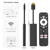 Android 11 OTT Smart TV Box con Resolución 4K Certificado para Dongle, Procesador de Cuatro Núcleos, Decodificador H.265, WiFi, Garantía de 12 Meses, BT