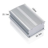 Boîtier de projet en aluminium, boîtier en aluminium OEM, boîtier de projet d'amplificateur électronique, boîtier de circuit imprimé, boîtier de projet DIY en aluminium