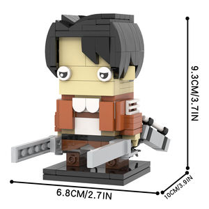 <span class=keywords><strong>Attack</strong></span> <span class=keywords><strong>On</strong></span> <span class=keywords><strong>Titan</strong></span> Japonés Eren Jaeger <span class=keywords><strong>Armin</strong></span> Mikasa Levi Ackerman Head, Ensamblaje de Bloques de Construcción, Juguetes de Regalo para Niños, para el Año DE LA Primavera, para el Año 2000 - Product Image 2