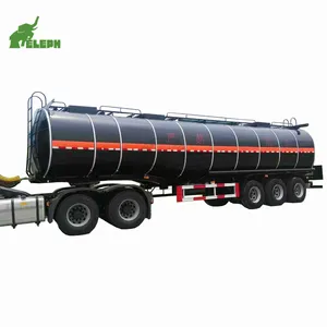 Caminhão-tanque do asfalto do caminhão e do reboque do betume do aço carbono de 3 eixos e reboque caminhão-tanque e reboque do betume