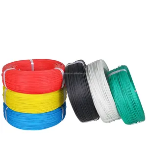 12 14 16 18awg Silicone rubber Wires Cables UL3135 600V 200C White Round 305m/Roll Electric Wires home appliance use