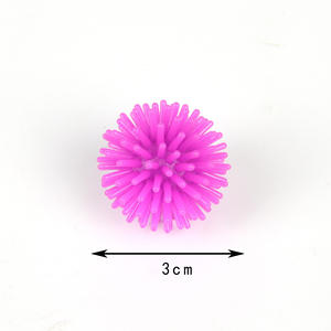 Venta al por mayor: Mini pelota antiestrés de cerdas de 30 mm, juguete blandito con forma de erizo Yangmei, para masaje y alivio del estrés, a granel para niños y adultos - Product Image 6