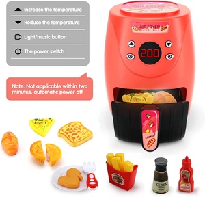 Elettrodomestici elettronici <span class=keywords><strong>friggitrice</strong></span> <span class=keywords><strong>ad</strong></span> <span class=keywords><strong>aria</strong></span> giocattolo finta di giocare a cucinare giocattoli da cucina per bambini Set da gioco in cucina con cibo che cambia colore - Product Image 4
