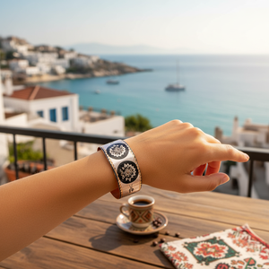 White Hand Made Designed Turkish <b>Copper</b> <b>Bracelet</b> - Product Image 3
