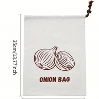 Tas Serut Kentang Siap Pakai, Tas Penyimpanan Bawang, Tas Gantung Penyimpanan, Tas Penyimpanan Buah dan Sayuran, Tas Kanvas