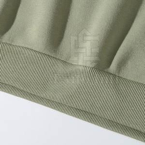 Sudadera con capucha extragrande de alta calidad para hombre, con cremallera, color liso, hombros caídos, estilo holgado, con logo personalizado, teñido liso, transpirable - Product Image 6