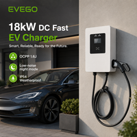 EVEGO 18kW OCPP 2.0.1 IP55 Garantie de 2 ans Nouvelle station de recharge rapide pour voitures électriques USA 208V Certifié TUV CE Équipement de recharge pour véhicules électriques