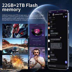 Смартфон S25 Ultra с большой памятью 22 ГБ + 2 ТБ, Android 15, глобальная версия 5G, HD-экран 7,3 дюйма 144 Гц, камера 108 МП, большой экран - Product Image 5