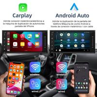 Autoradio stéréo Android à yota, 2 din, écran tactile de 7 pouces, WiFi/GPS intégré, Auto et CarPlay, lecteur DVD MP5, vidéo multimédia