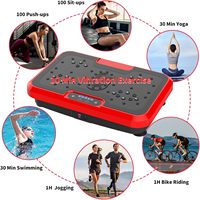 Plateforme vibrante électromagnétique pour fitness, machine d'exercice vibrante pour le corps entier, pour le drainage lymphatique et la perte de poids