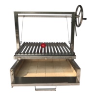 Grill Gaucho populaire à encastrer avec briques réfractaires
