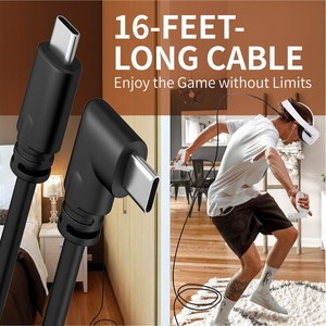 Accesorios para Auriculares <span class=keywords><strong>Oculus</strong></span> <span class=keywords><strong>Quest</strong></span> <span class=keywords><strong>2</strong></span>, Cable de Conexión LinkCable, Transmisión de Datos VR, Conexión de 5 Metros, <span class=keywords><strong>Juego</strong></span> Móvil Dos en Uno - Product Image 3