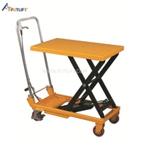 Table élévatrice à ciseaux semi-électrique en acier avec capacité de 2000 kg, plateforme de levage manuelle, chariot élévateur pour petit atelier