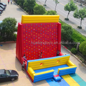 Pared <span class=keywords><strong>de</strong></span> <span class=keywords><strong>escalada</strong></span> en roca inflable <span class=keywords><strong>de</strong></span> PVC con juegos <span class=keywords><strong>de</strong></span> cuerdas fuertes para niños adultos a la venta - Product Image 2