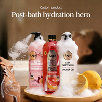 Gel douche exfoliant anti-acné et anti-âge au rétinol, vitamine C, orange et collagène, effet blanchissant pour le corps et les mains – Meilleure vente