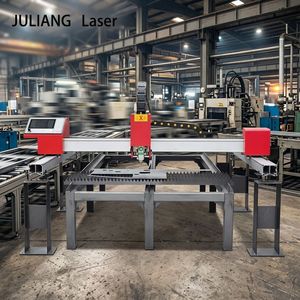 เครื่องตัดเลเซอร์แบบพกพา เครื่องตัดไฟเบอร์เลเซอร์ - ระบบแกนทรี CNC ความแม่นยำสูง เฮอเป่ย จวลียง เลเซอร์ - Product Image 2