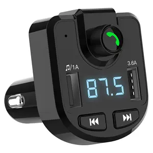 LP-BT36 Wireless In-Car Blue Tooth FM Transmitter Radio Adapter Car Kit Supports TF/SD Card and USB Car Charger