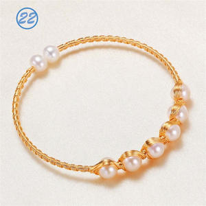 Bracelet en perles d'eau douce de haute qualité, à longueur réglable, tendance, vente directe du fabricant, collier de perles colorées - Product Image 3