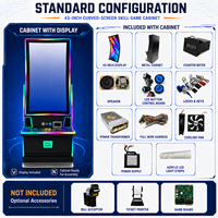 Vente en gros usine : Borne de jeu d'arcade verticale 43 pouces avec écran tactile, éclairage LED RGB et machine de divertissement métallique personnalisée
