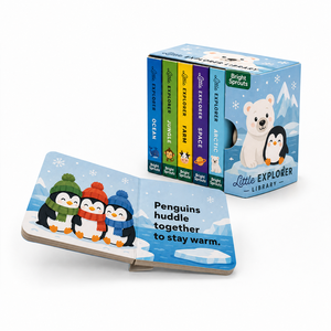 Livre cartonné découpé sur mesure avec silhouettes, papier C2S, pelliculage brillant, livraison rapide garantie pour l'entraînement des habiletés motrices des tout-petits - Product Image 5