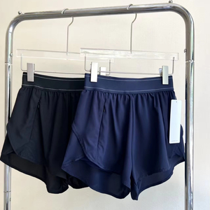 Pantaloncini da Yoga e Fitness a Vita Alta in Nylon Traspirante, Effetto Push-Up, per Corsa all'Aperto, Anti-Esposizione, da Donna - Product Image 1