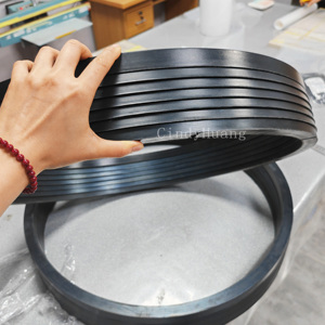 Joint d'étanchéité de piston en caoutchouc combiné groupe V renforcé de tissu MERK. Étanchéité des cylindres hydrauliques combinés standard EL - Product Image 2