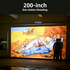 Mini projecteur vidéo cinéma maison Android 1080p 4K Full HD LCD Google Smart TV avec haut-parleur HIFI sans fil dernière génération AUN U002 - Product Image 2