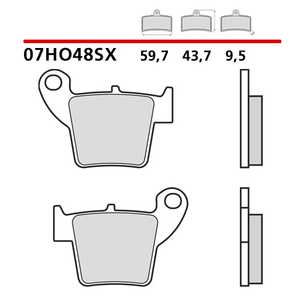 Per Brembo Race pastiglie posteriori per Honda CR 250 02-07 condizione nuovo - Product Image 1