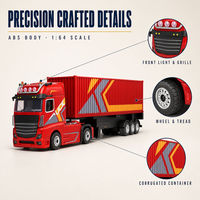 Modell 6408 1:64 RC Container-Sattelschlepper 4WD App-gesteuert mit Kamera 25cm für Kinder von 8-13 Jahren
