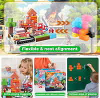 Offre à Durée Limitée : Jeu de Construction Éducatif Portable pour Pompier – Blocs Magnétiques de Haute Qualité