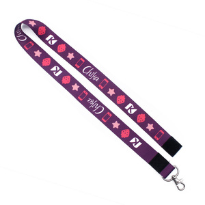 Cordon de cou amovible pour téléphone portable, style long, large bande en polyester, motif personnalisé, lanière à crochet unisexe - Product Image 4