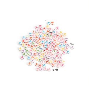 Perline Ilan con numeri 4x7mm per lavori artigianali 17g - Product Image 2