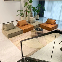Meilleures ventes de sièges de salon nordiques modernes Canapé d'angle modulaire Boucle Sofa au sol