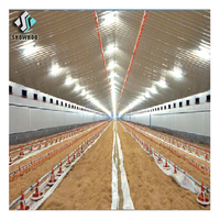 Conception de cage de poulailler en acier préfabriqué pour élevage en plein air de poulets de chair, équipement d'élevage animal et avicole