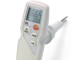 เครื่องวัดอุณหภูมิแบบแท่ง Testo 205 PH รุ่นขายดี สำหรับวัดเนื้อ ชีส แป้ง อาหารกึ่งแข็ง ของเหลวที่มีความหนืดสูง รุ่นใหม่ - Product Image 2