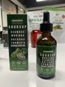 น้ำมันสาหร่ายมอริกานา ผสมขมิ้น น้ำมันเมล็ดดำ น้ำมันหญ้าชงชิม น้ำมันหญ้าบีกราส ชนิดหยดสำหรับรับประทาน ODM/OEM ช่วยเพิ่มพลังงาน - Product Image 2