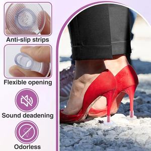 Protectores de Tacón Transparentes Negros, Cubiertas para Tacones, Tapones para Tacones Altos, para Bodas y Eventos al Aire Libre - Product Image 5