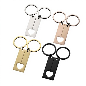 Porte-clés mousqueton vierge en gros, en acier inoxydable rectangulaire poli miroir, personnalisable avec logo gravé au laser - Product Image 1