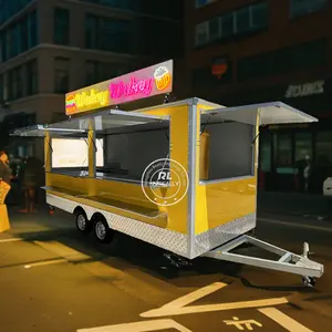 2024 Trailer Snacks De Verkoop Gebruikte Foodtrucks Karren Te Koop Mobiele Keuken Hotdog Bbq Food Trailers