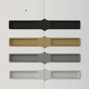 Butt-Mounted Fish Tail Recessed Pull Groove Concealed Handle for Wardrobes Cabinets Drawers Shoe Cabinets - Product Image 1
