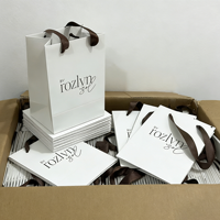 Sacs de shopping en papier personnalisés avec impression de votre logo, promotion de luxe, impression offset, emballage cadeau personnalisé, matériaux recyclés pour