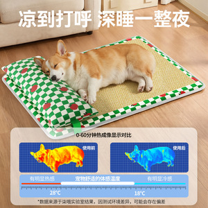 Pet Cooling Mat Rectangle Cartoon Pattern For Dog Four Seasons Sleeping Pad - Product Image 4