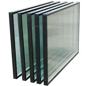 5毫米6毫米9毫米空气氩铝垫片隔音双层玻璃窗房间面板温室钢化隔热玻璃