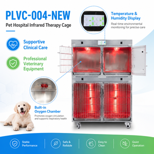 PLVC-004-NEW Jaula de Recuperación para Mascotas con Pantalla Digital para Perros y Gatos, Terapia de Luz Roja, Equipo Veterinario - Product Image 5