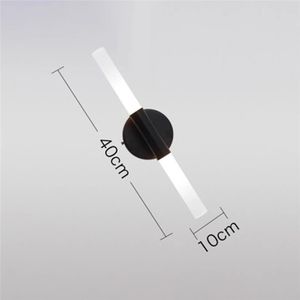 Современная металлическая трубка для ванной комнаты, спальни, фойе, ванной комнаты, гостиной, настенное бра золотого/черного цвета, вверх-вниз зеркало, светодиодная настенная лампа - Product Image 4