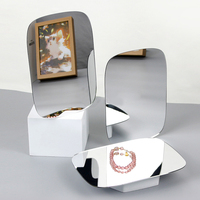 Miroirs muraux en acrylique irréguliers adhésifs personnalisés de haute qualité, sans cadre, pour la décoration de la chambre à coucher, de la salle de bain et des loisirs créatifs