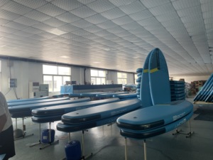 โรงงานผลิตในคลังสินค้า EU กระดานยืนพายแบบเป่าลมขนาด 12'6''*33''*6'' สำหรับกีฬาทางน้ำ พร้อมที่นั่งแบบเรือคายัค AI04 EVA - Product Image 2